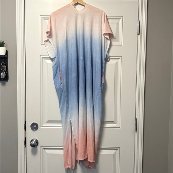 Lovely Melody Ombré Soft Pastel Pink and Blue Kimono - Picture 2 of 8